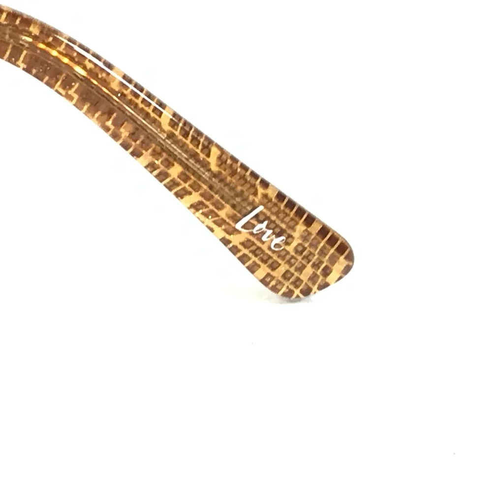 Andy Wolf Eyeglasses Frames 5028 col.v Clear Brown Sharp Cat Eye 53-17-140